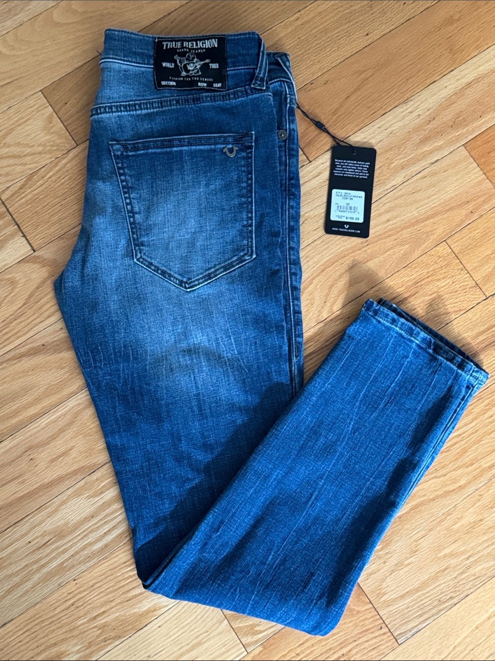 True Religion | NEW: Men’s Medium Wash Skinny Leg Jeans - Size 32